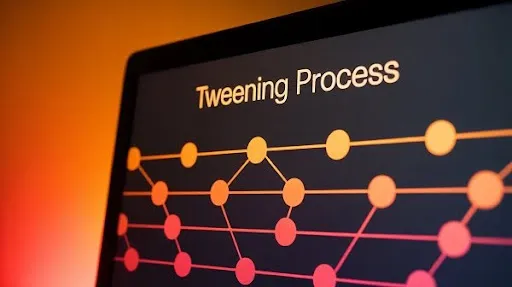 A visual of tweening process A visual of tweening process