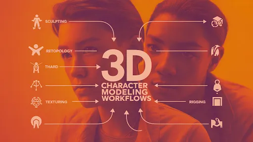 Different types of 3D character modeling workflows Different types of 3D character modeling workflows