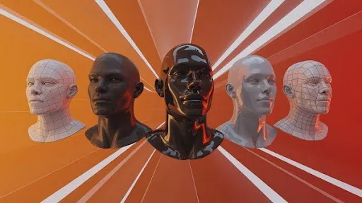 Formation of 3D characters Formation of 3D characters