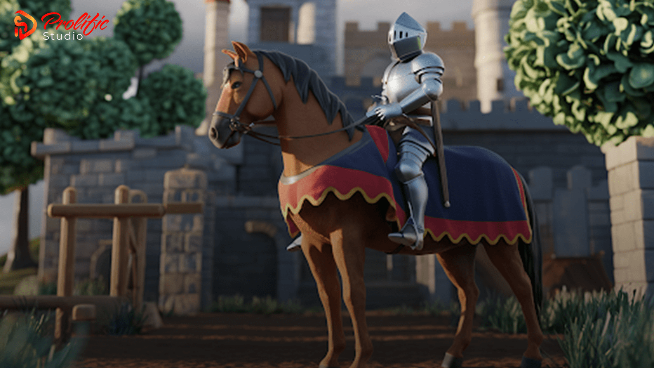 a VR character in the direction of the player