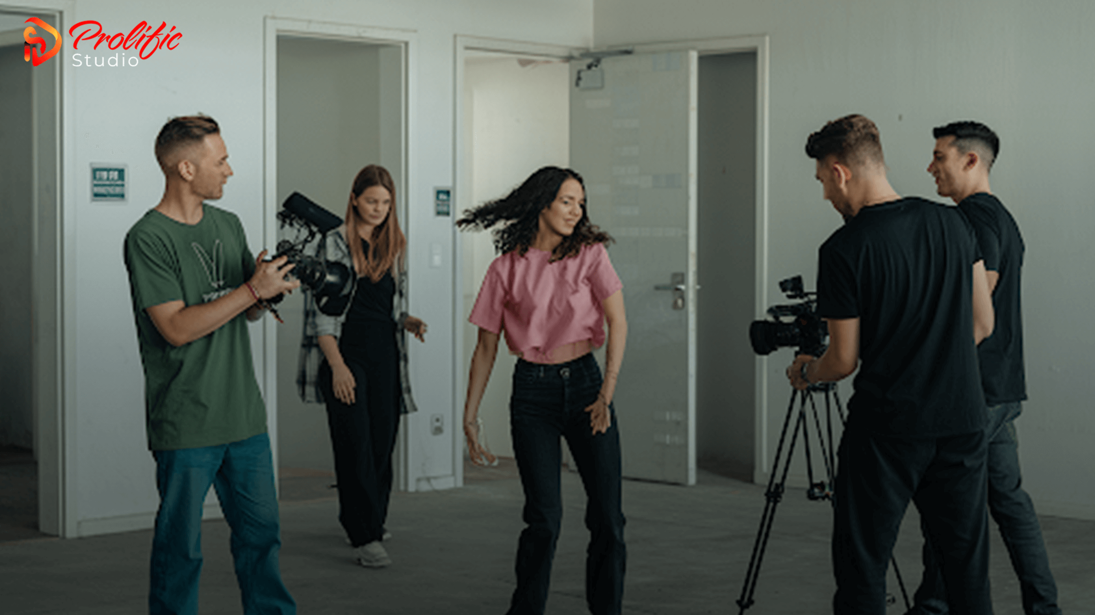 social media content creators working on a reel