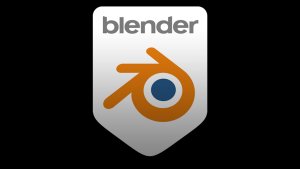 Logo of an animation software called Blender Logo of an animation software called Blender