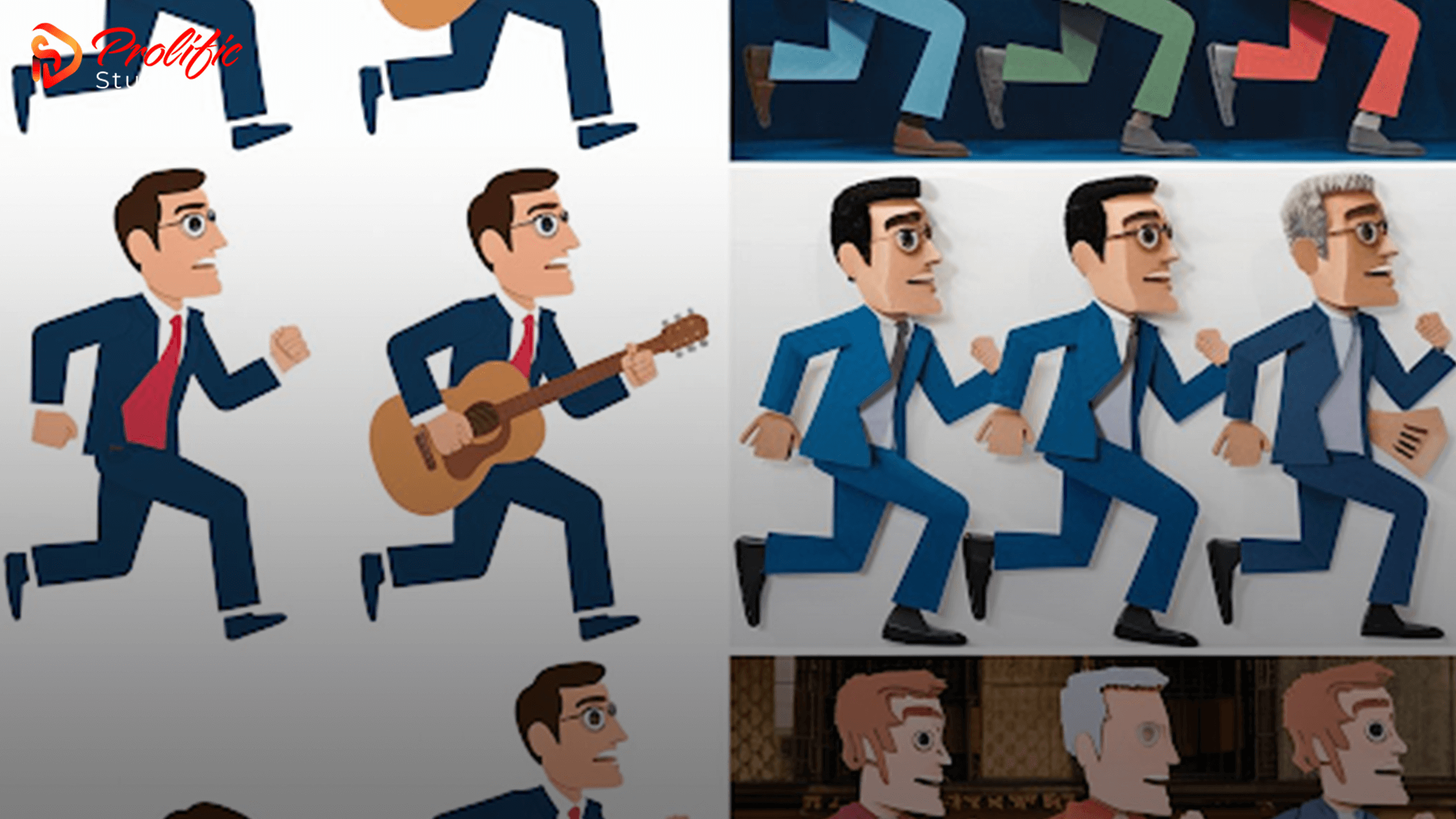 a comparison of Frame by Frame Animation vs. Cut Out Animation