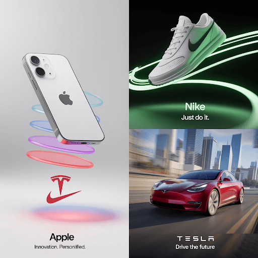 Different brands using 3D animation for their products Different brands using 3D animation for their products