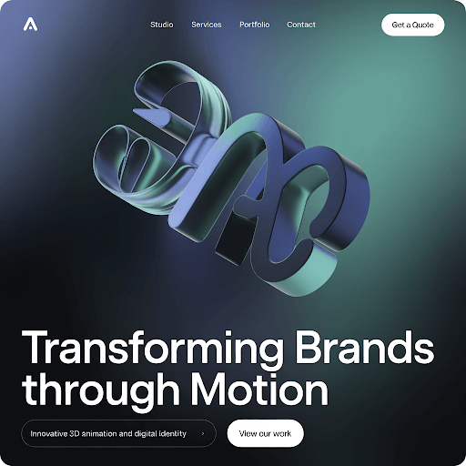 an example of 3D animation in digital branding an example of 3D animation in digital branding