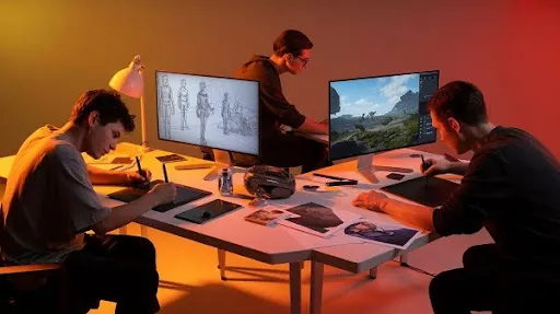 Animators working on game art styles Animators working on game art styles