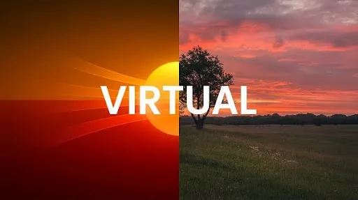 Difference between lighting in a virtual environment and real life Difference between lighting in a virtual environment and real life