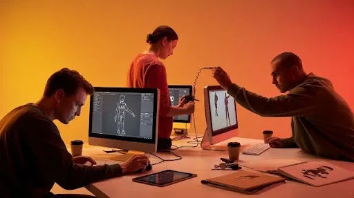 animators working on modern animation techniques animators working on modern animation techniques