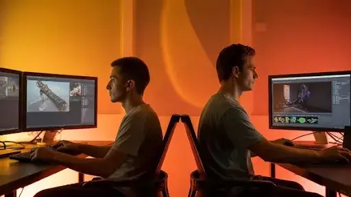 Animators using a popular animation tool Animators using a popular animation tool