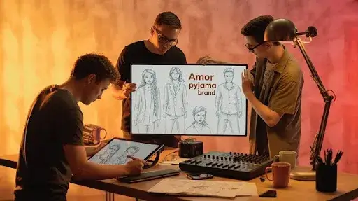 Animators working on concept art Animators working on concept art