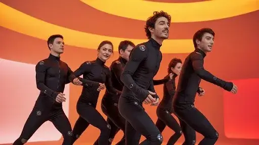 People doing motion capture People doing motion capture