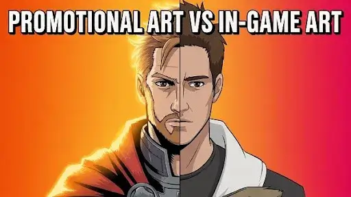 Core difference between promotional art and in game art Core difference between promotional art and in game art